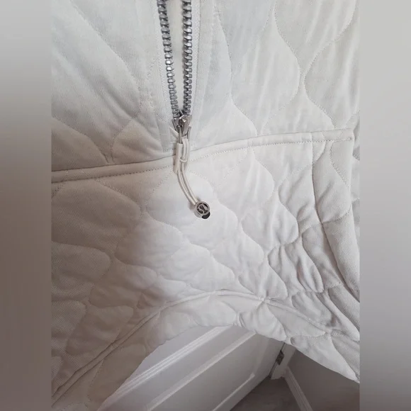 Lululemon✨Scuba Oversized Quilted Half Zip✨Plush Insulated Bone cream✨ NEW✨XL - Picture 13 of 16